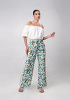 Dallas Short Sleeve Offshoulder Top (Off-white)