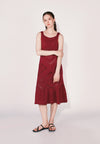 Camp Dalwich Sleeveless Dress (Burgundy)