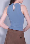 Raf Dame Sleeveless Bodysuit Top (Blue)