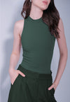 Raf Dame Sleeveless Bodysuit Top (O.Green)