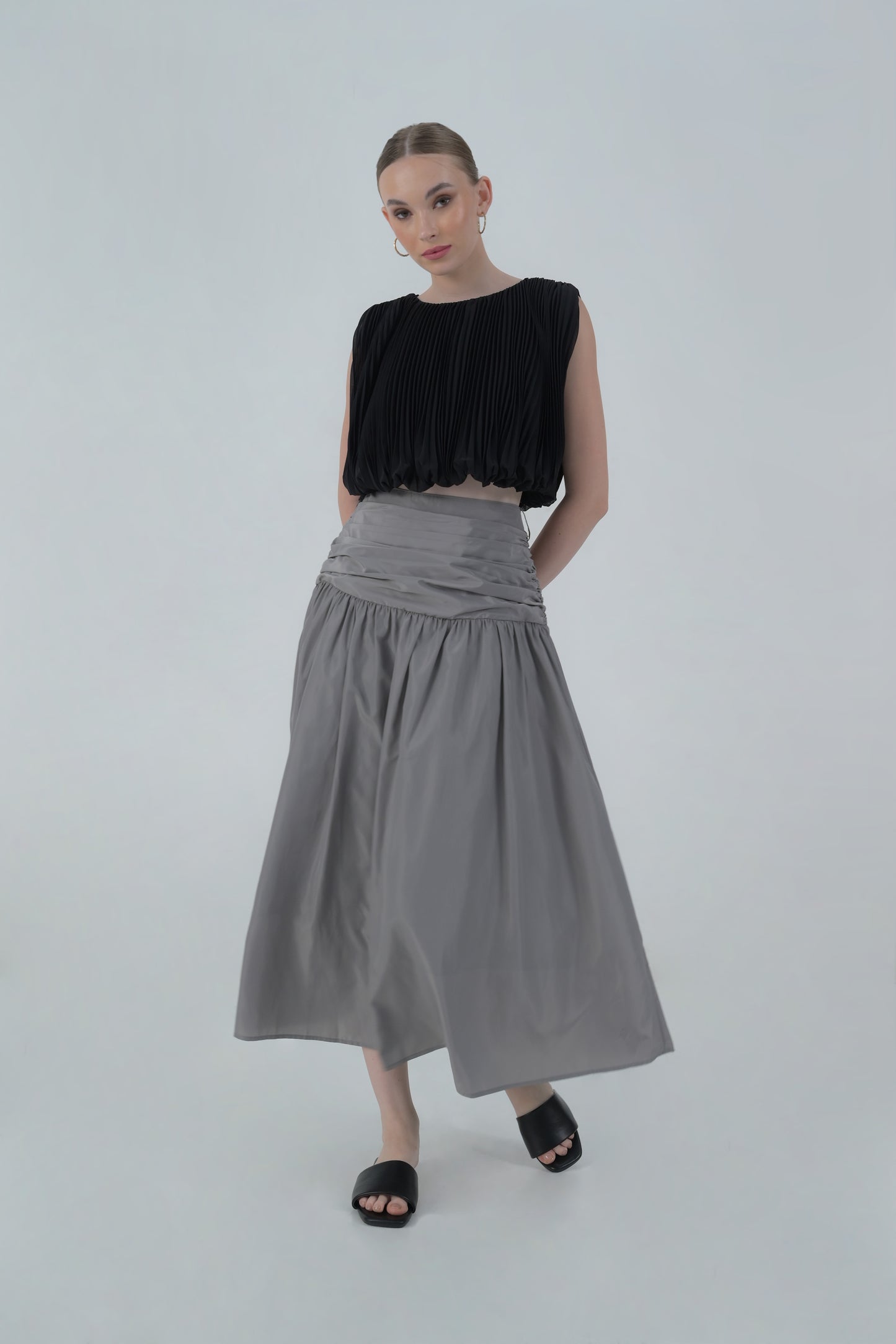 Raf Dane Skirt (Light Grey)