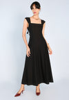 Mark Bumgarner X Vania Romoff For Plains & Prints Daphne Sleeveless Dress (Black)