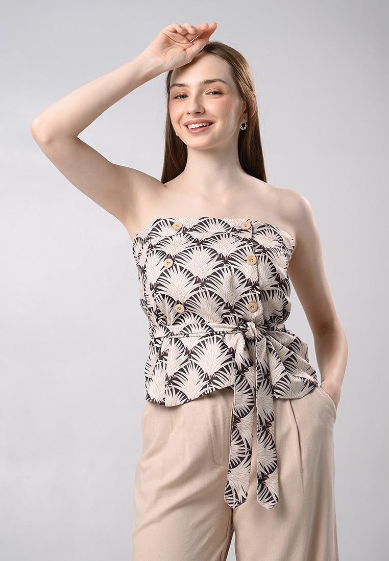 Darcey Sleeveless Detach Strap Top (Multi)