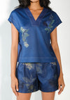 Sari- Sari Davao Shorts  (Printed Blue)