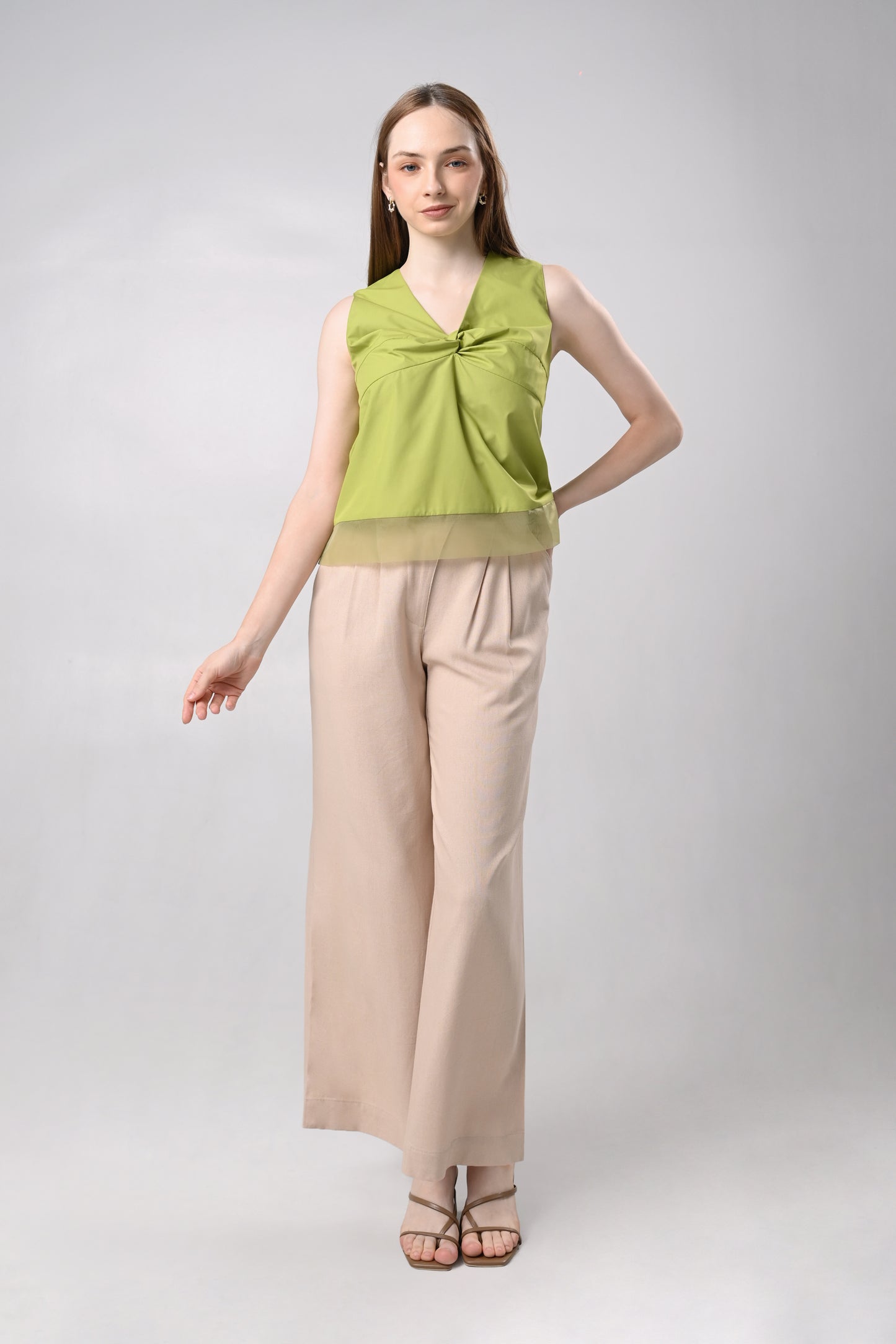 Daver Sleeveless Top (Green)