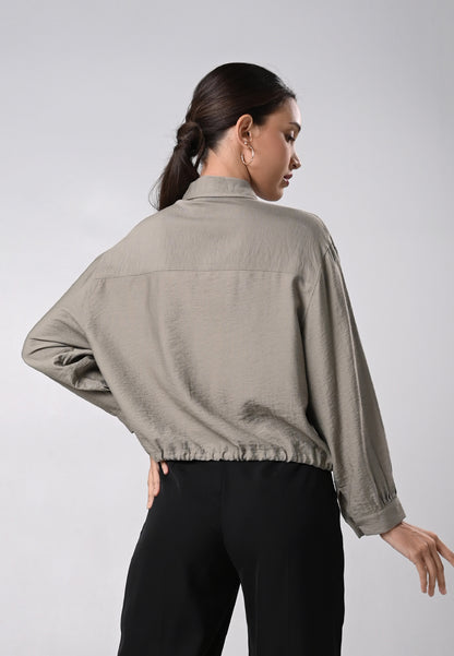 Deandre Long Sleeve Top (Coffee)