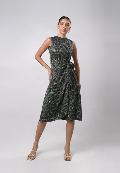 Debram Sleeveless Dress  (Multi)