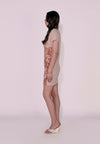 Camp Delrose Short Sleeve Dress (Beige)