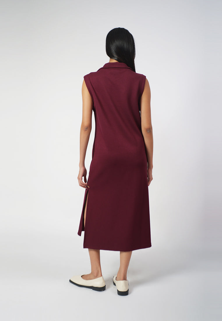 Raf Dill Sleeveless Dress (Aubergin)