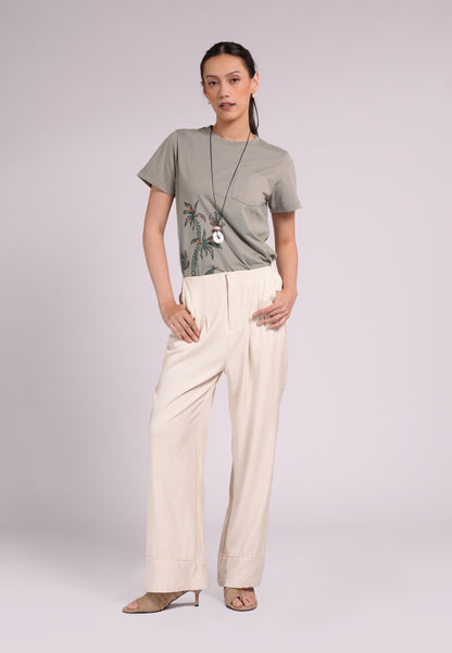 Summer Tees 2026 Dolores Short Sleeve Shirt Top (Sage)