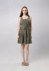 Drewe Sleeveless Dress (Olive)