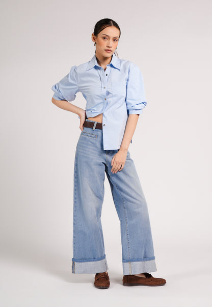 DNM Studios 2026 Duer Quarter Sleeve Top (Blue)