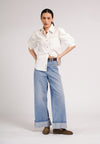 DNM Studios 2026 Duer Quarter Sleeve Top (White)
