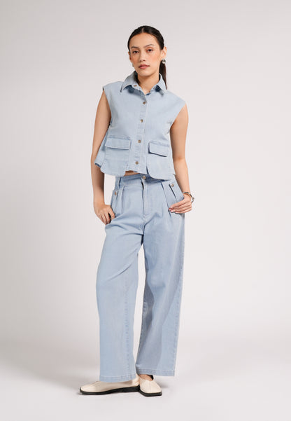 DNM Studios 2026 Duncan Sleeveless Top (Light Blue)