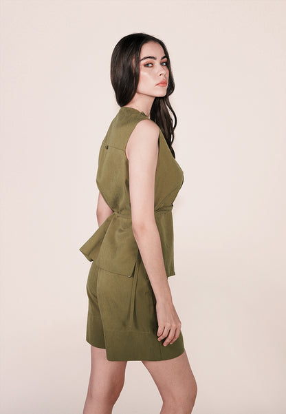 Camp Dunkirk Sleeveless Top (Avocado)