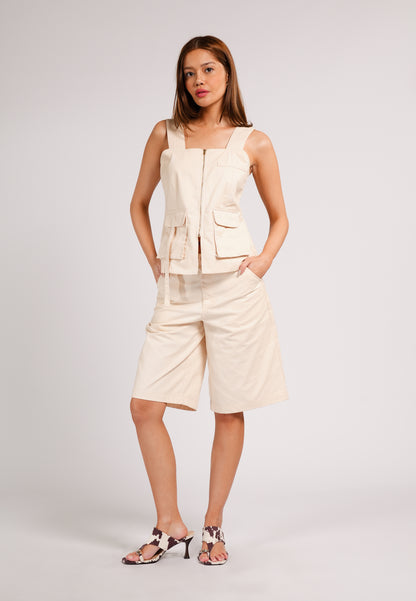 DNM Studios 2026 Dutch Sleeveless Top (Cream)