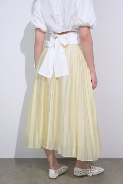 Raf Eden Pleated Skirt  (Butter)