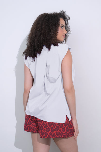 Raf Elordi Sleeveless Top (White)