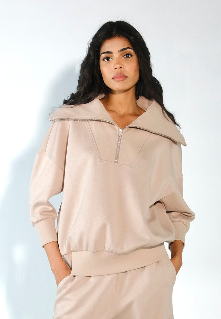 Raf Elroy Long Sleeve Top (Beige)