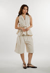 Elysia Sleeveless Top (Cream)