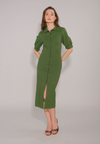 RAF Eoan Short Sleeve Dress  (Green)