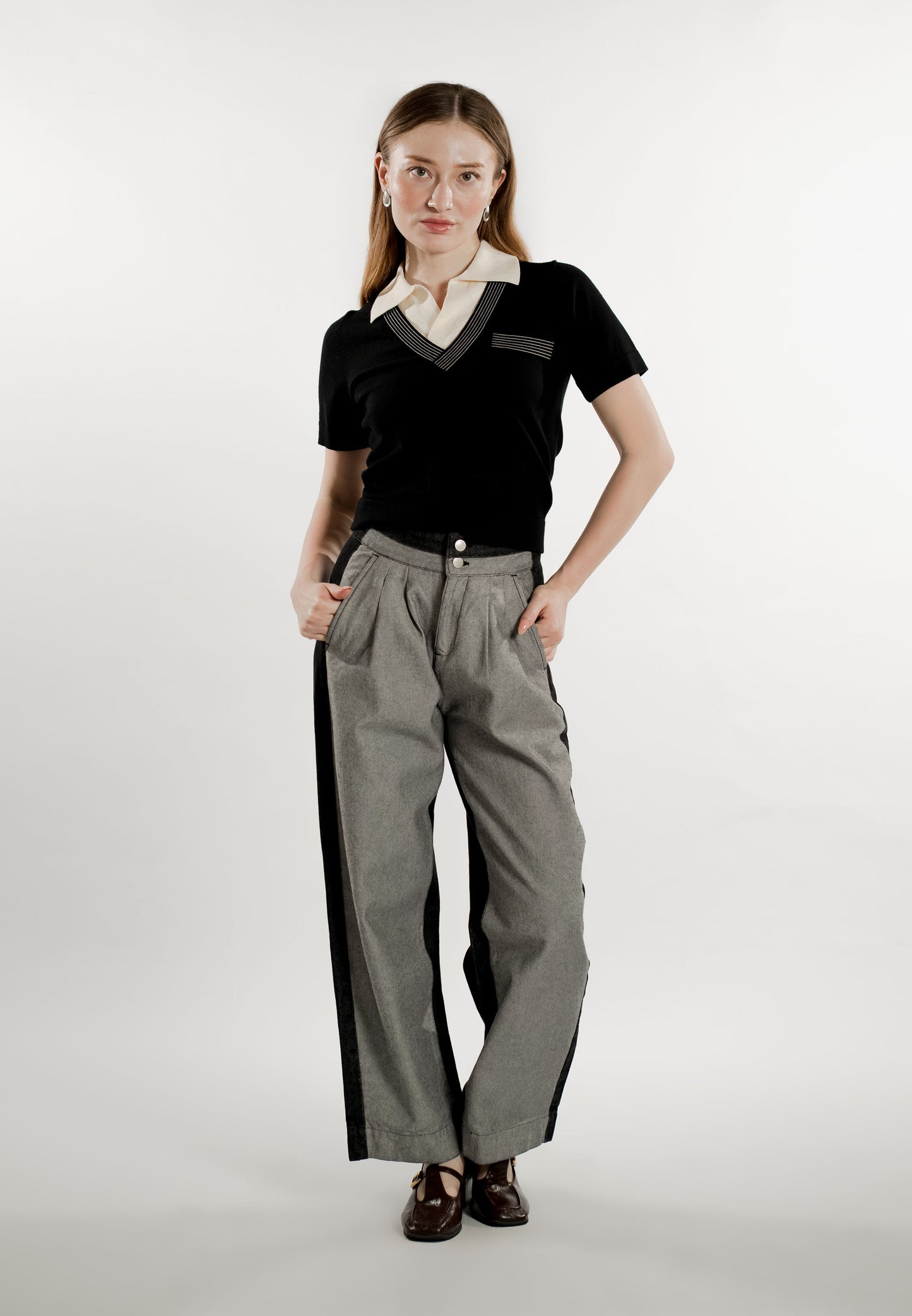 Evane Pants (Black/Gray)