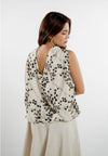 Everlea Sleeveless (2-way) Top (Printed Cream)
