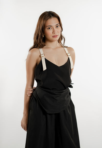 Ezri Culottes  W/ Sash (Black )