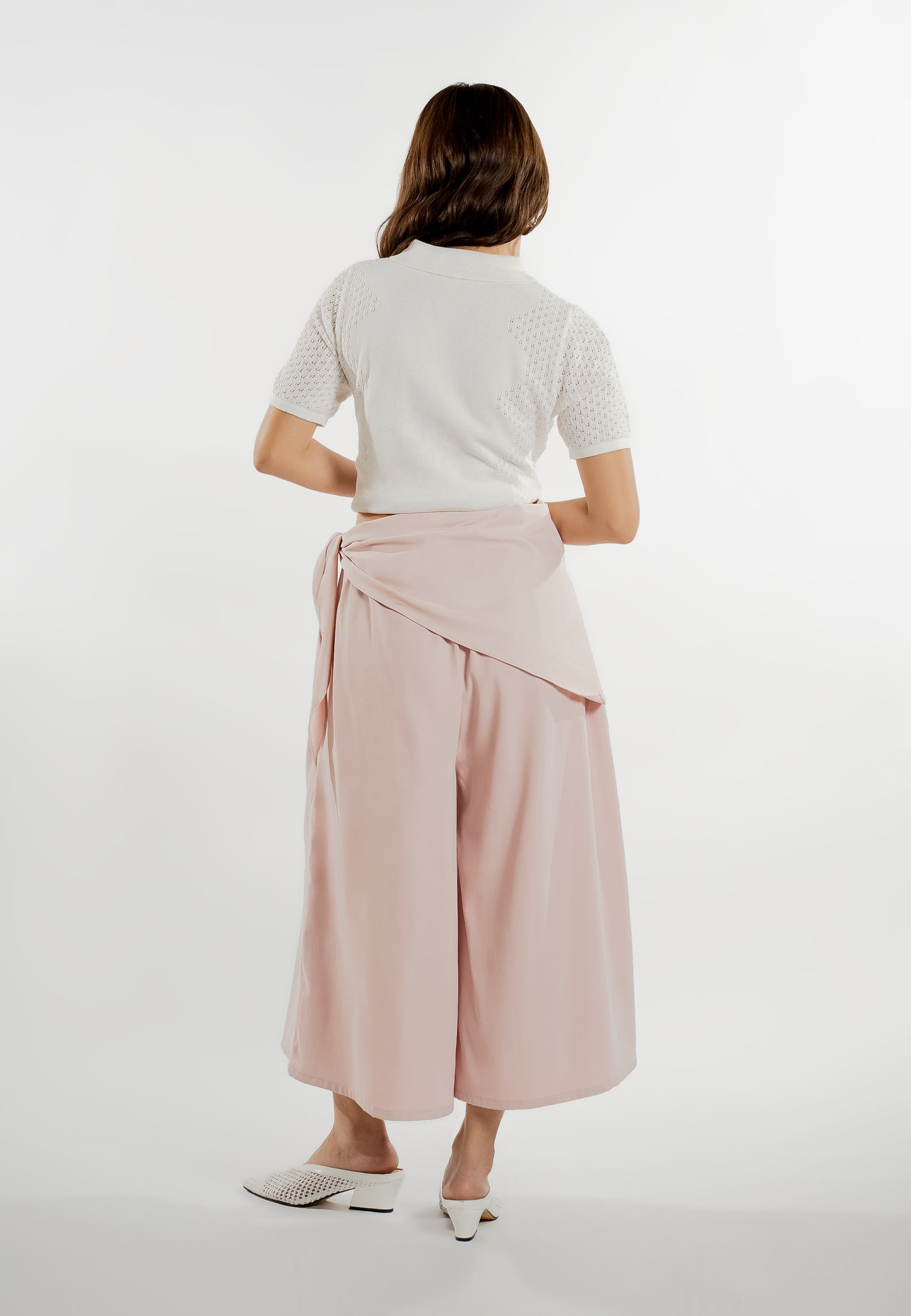 Ezri Culottes  W/ Sash (Blush)