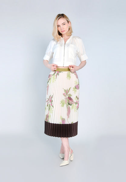 Nobleza Fabia Short Sleeve Top (Off-white)