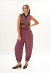 Feign Pants  (Printed Maroon)