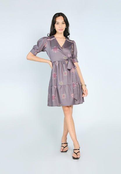 Nobleza Felicity Short Sleeve Dress (Multi)