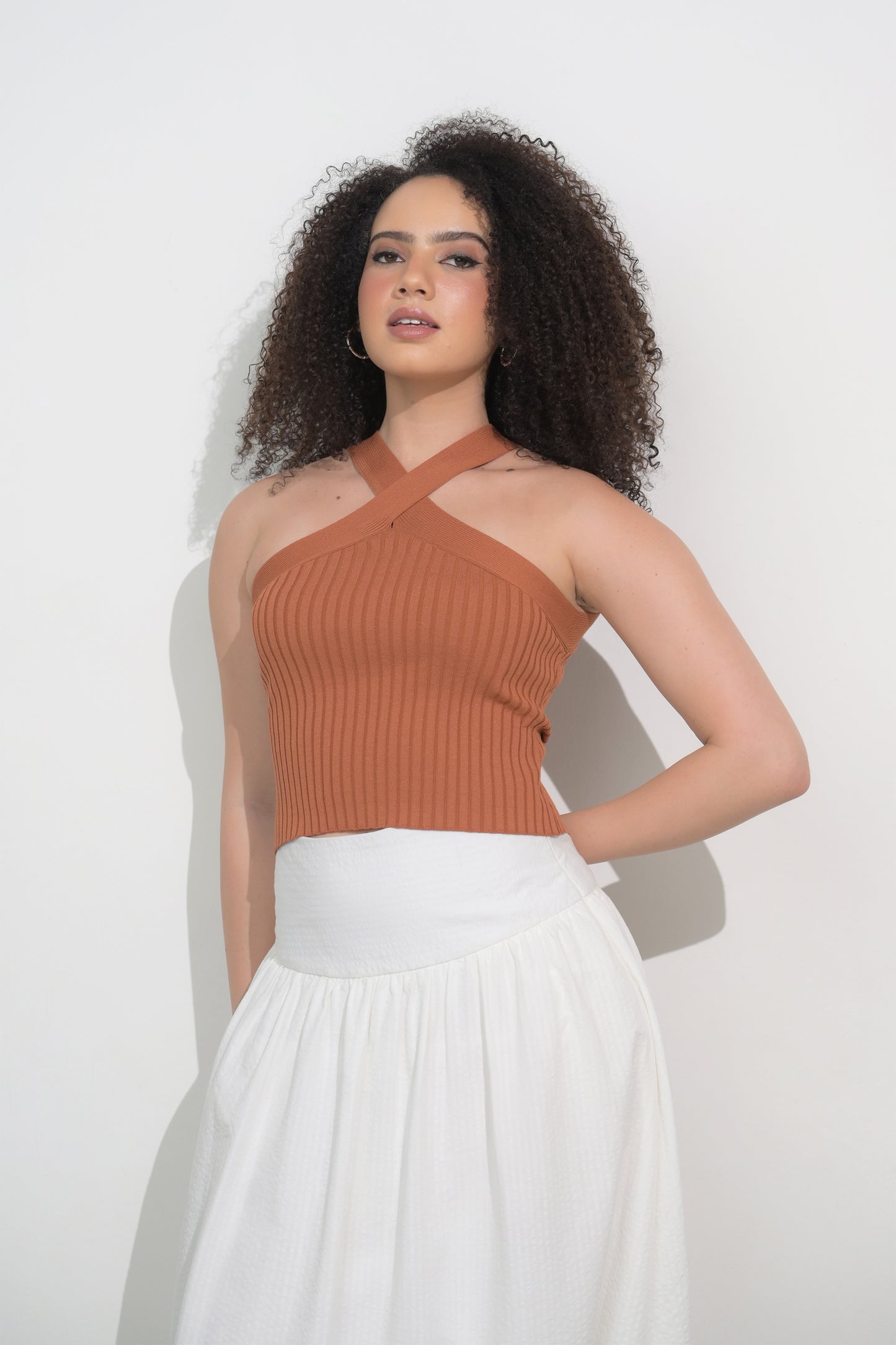 Raf Ferrera Sleeveless Top (Brown)