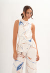 Fiasco Sleeveless Pantsuit (Printed Cream)