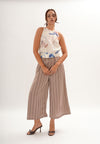 Fiasco Sleeveless Top (Printed Cream)