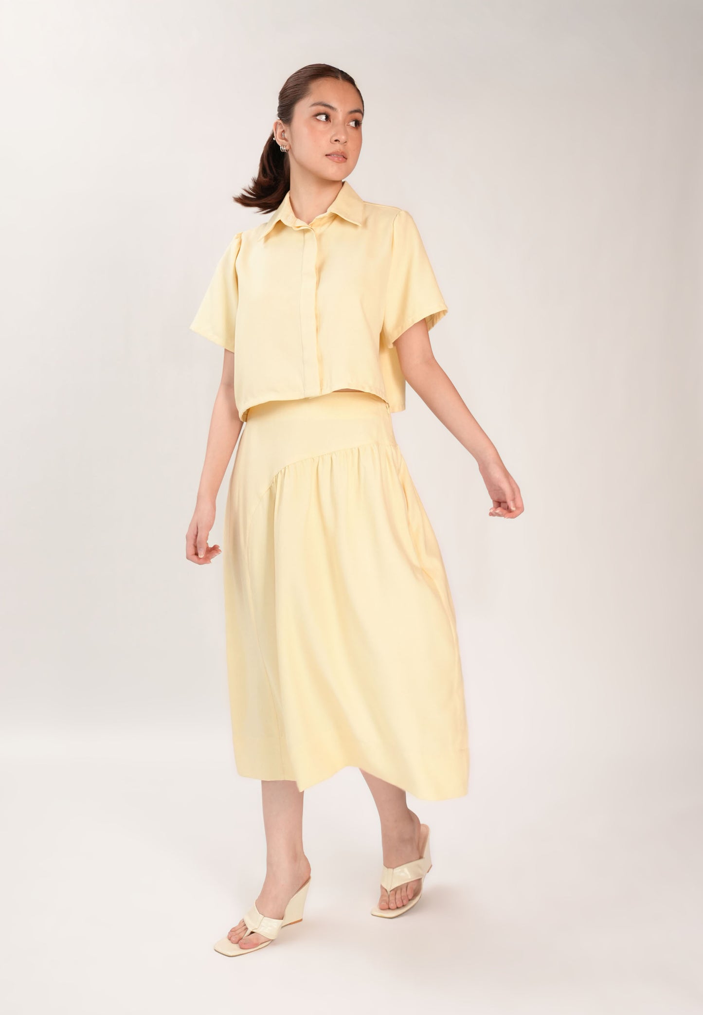 Finnel Short Sleeve Top (Butter)