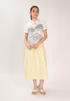 Finno Short Sleeve Top (Spot Print White)