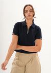 Fionn Short Sleeve Top (Navy)