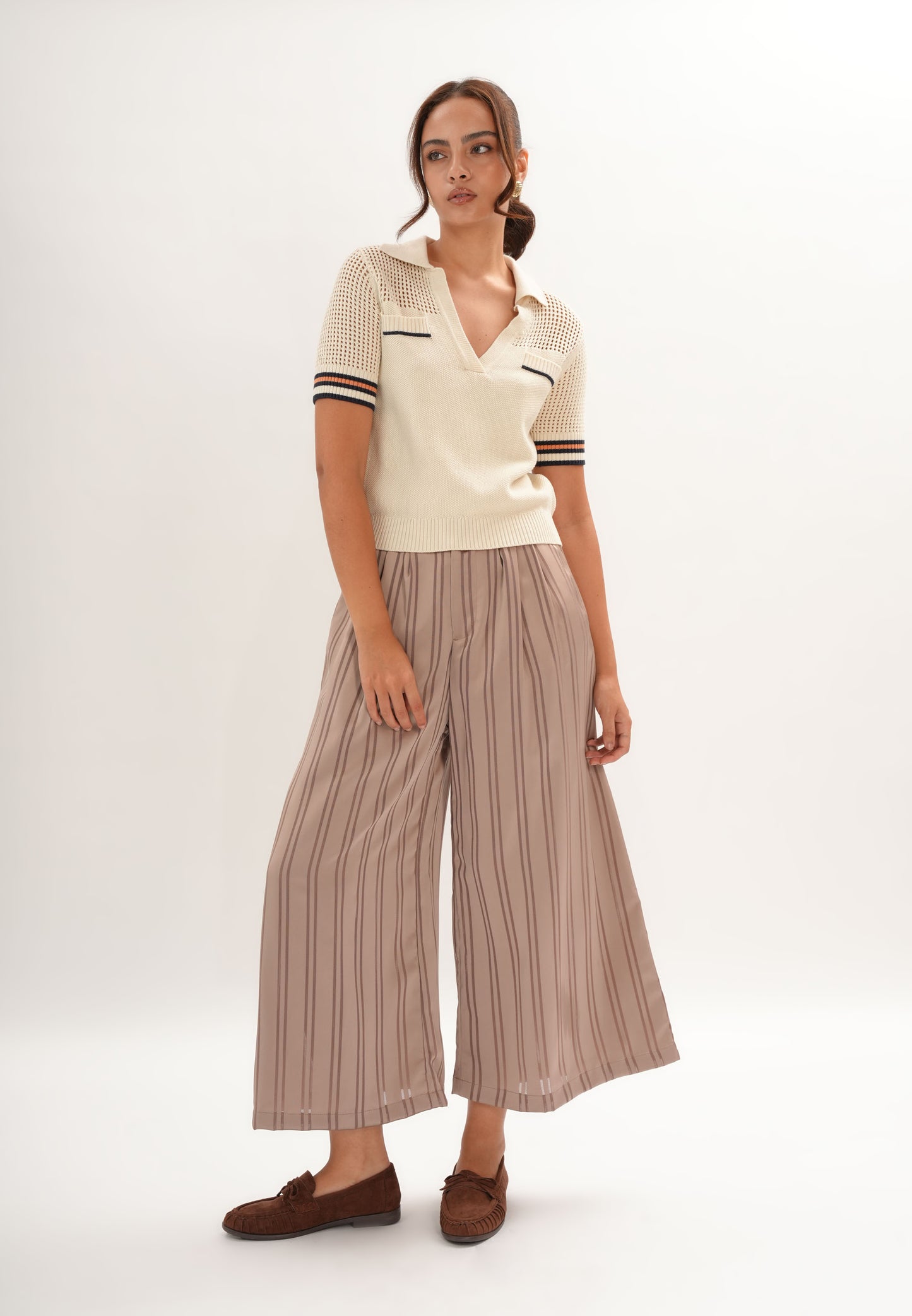 Fishel Short Sleeve Top (Cream)