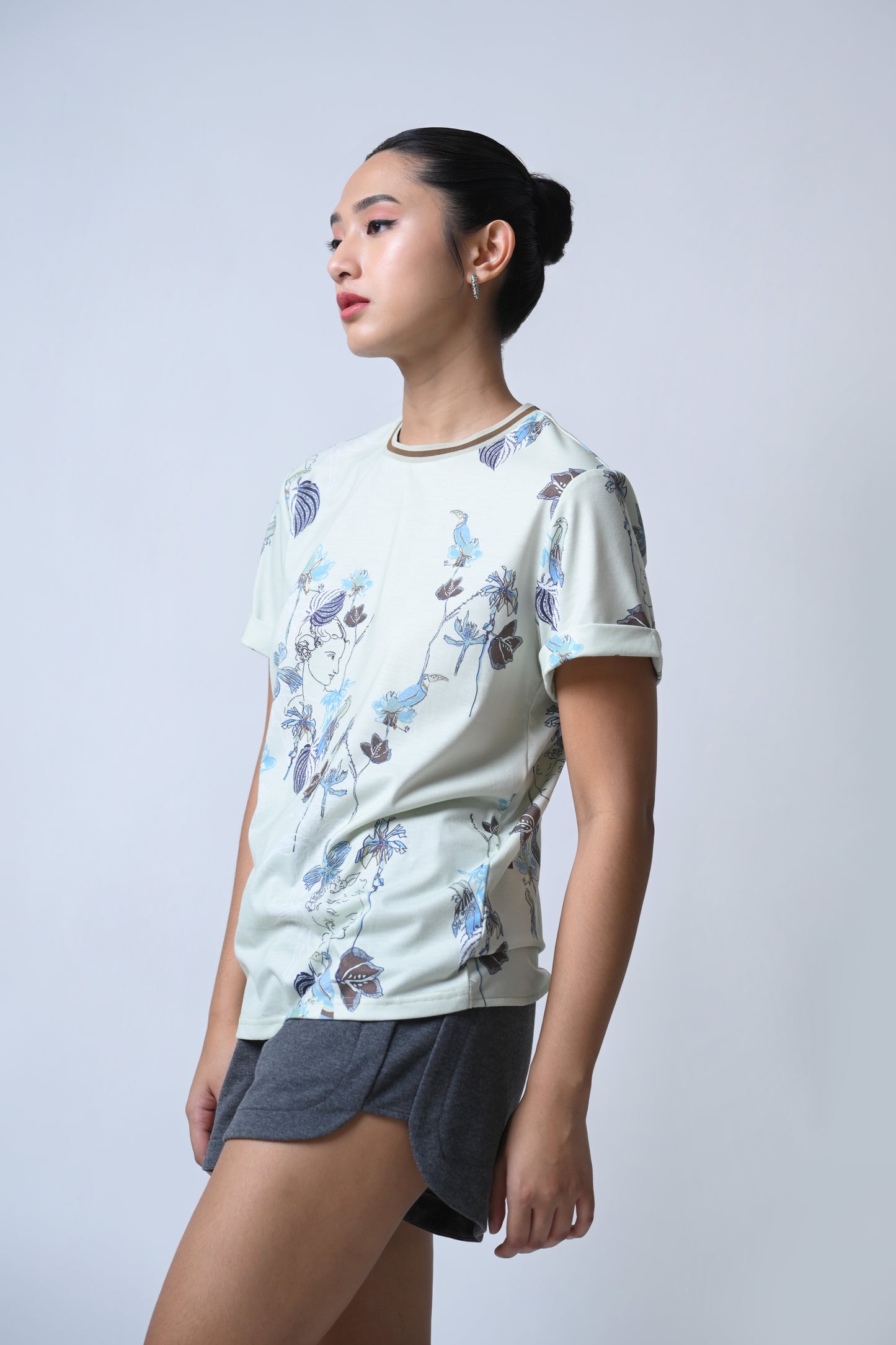 Flatter Short Sleeve Shirt Top