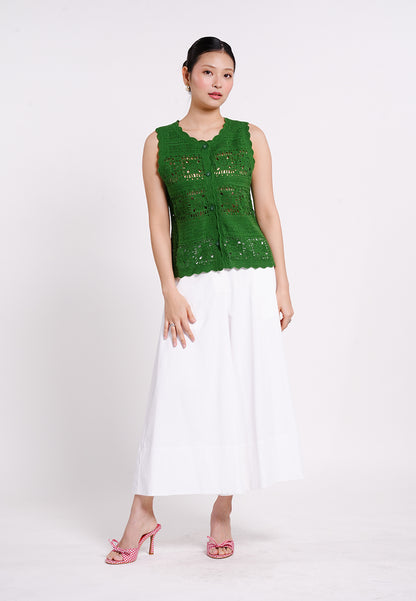 Archetype Summer Essentials Fleur Sleeveless Top (Green)