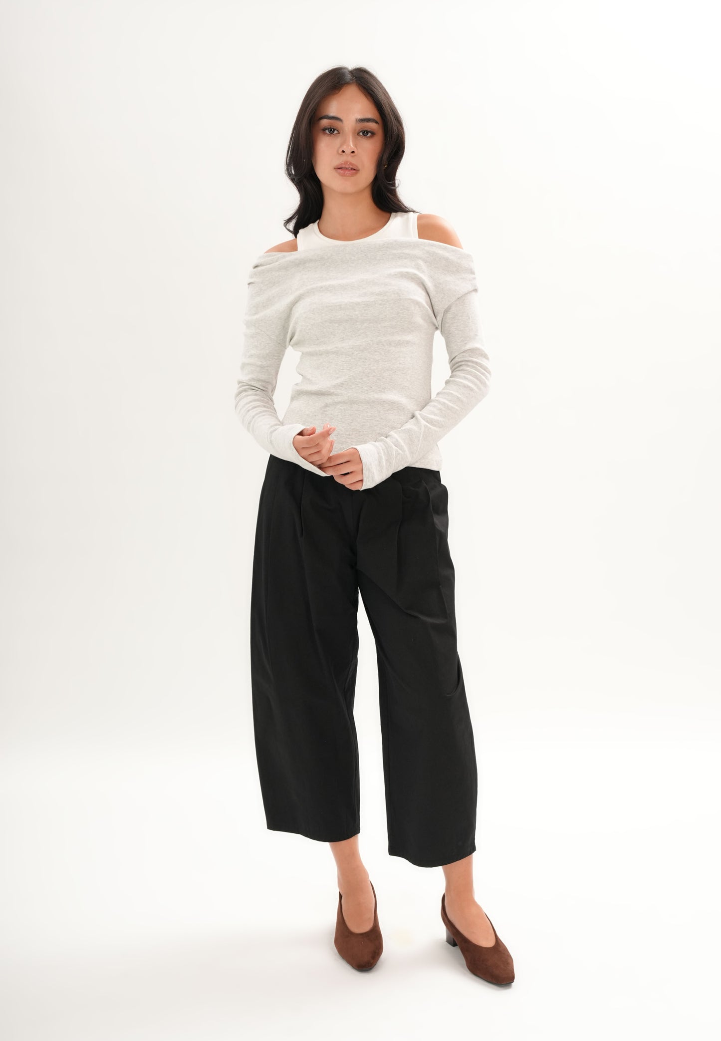 Fosher Long Sleeve Top (Gray)