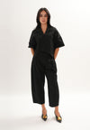 Foxy Quarter Sleeve Top (Black)