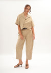 Foxy Quarter Sleeve Top (Khaki)