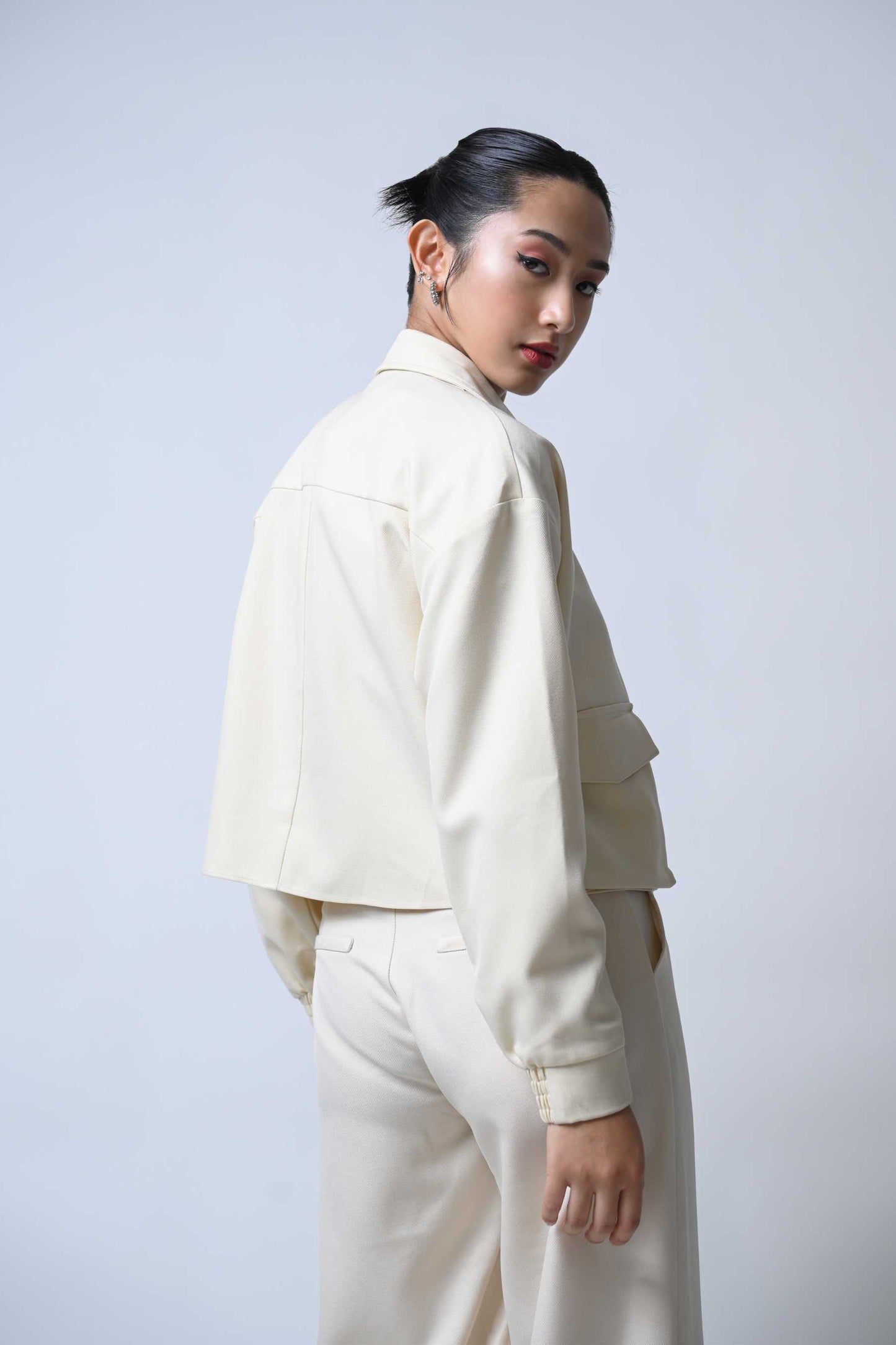 Frappe Long Sleeve Jacket (Cream)