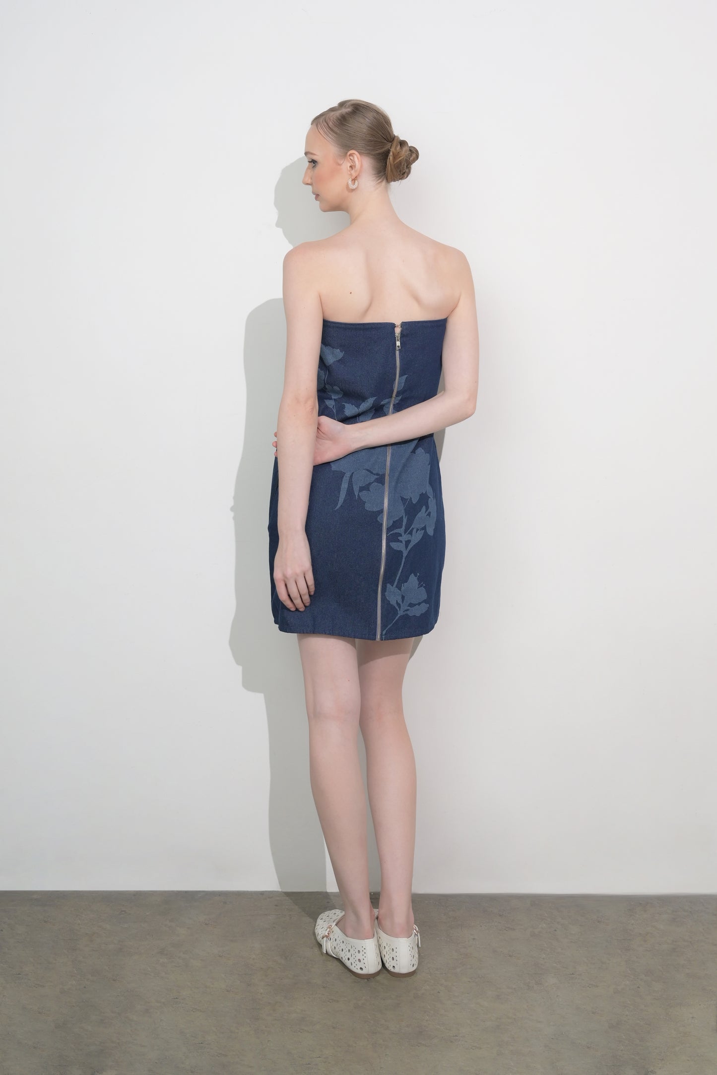 Raf Frieze Tube Dress  (Mid.Navy)