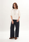 Fulton Quarter Sleeve Top (Offwhite)