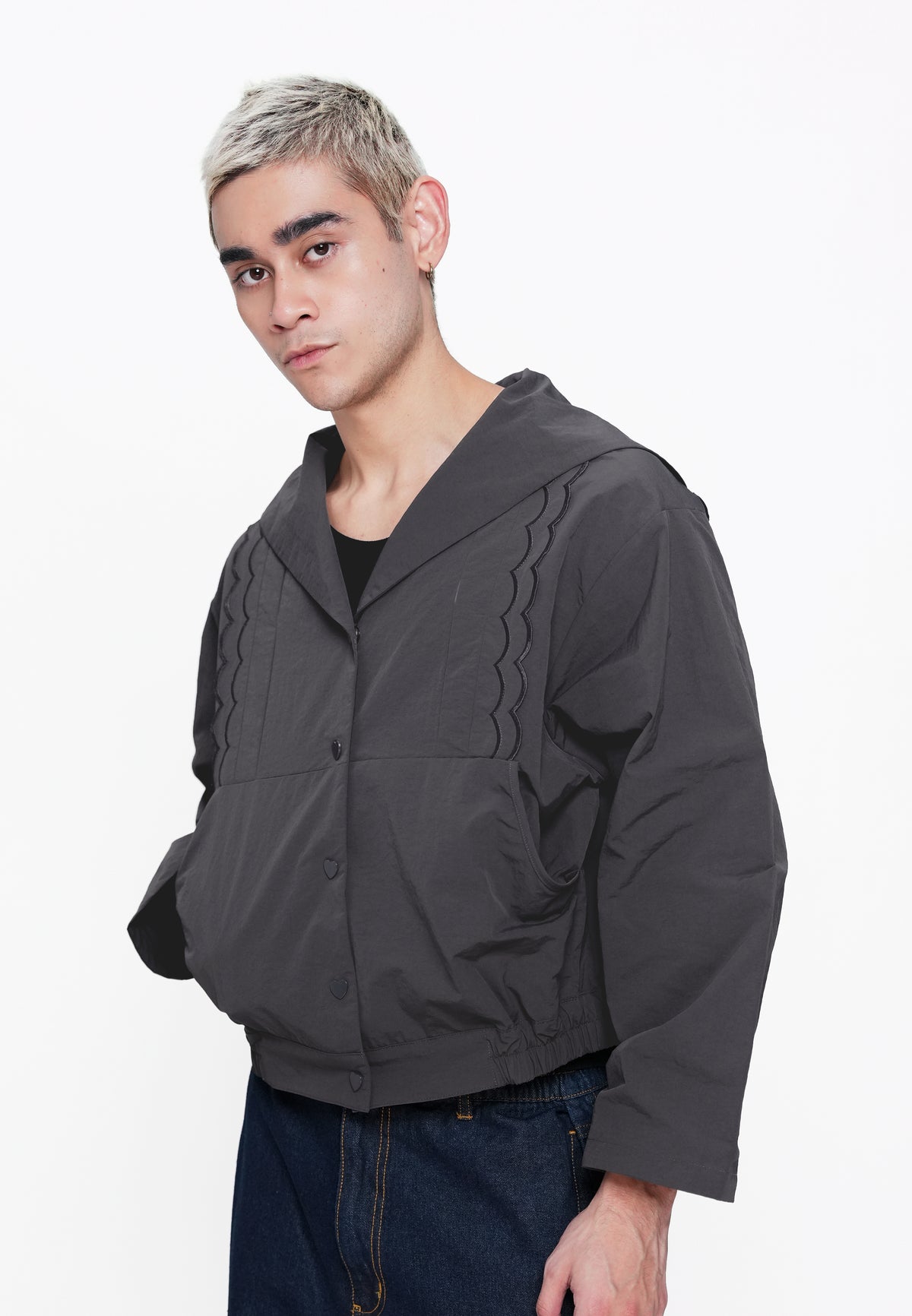 Plains & Prints x Randolf Fins Long Sleeve Jacket (Charcoal)