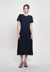 Gaia Short Sleeve Dress (Navy)