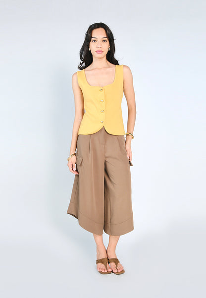 Nobleza Gani Sleeveless Top (Mustard)